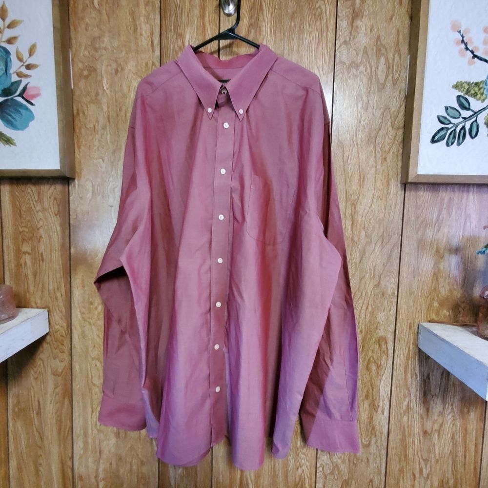 Eddie Bauer | Wrinkle Resistant Button Down Shirt | Size Tall XXXL